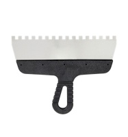 Шпатель зубчатый 300×8 мм с пластиковой ручкой, "MAXIMUM" MX 11717