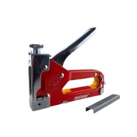 Степлер мебельный тип 53 с набором скоб, 4 -14 мм,стальной красный, "Maximum" ( Максимум) МХ 46474