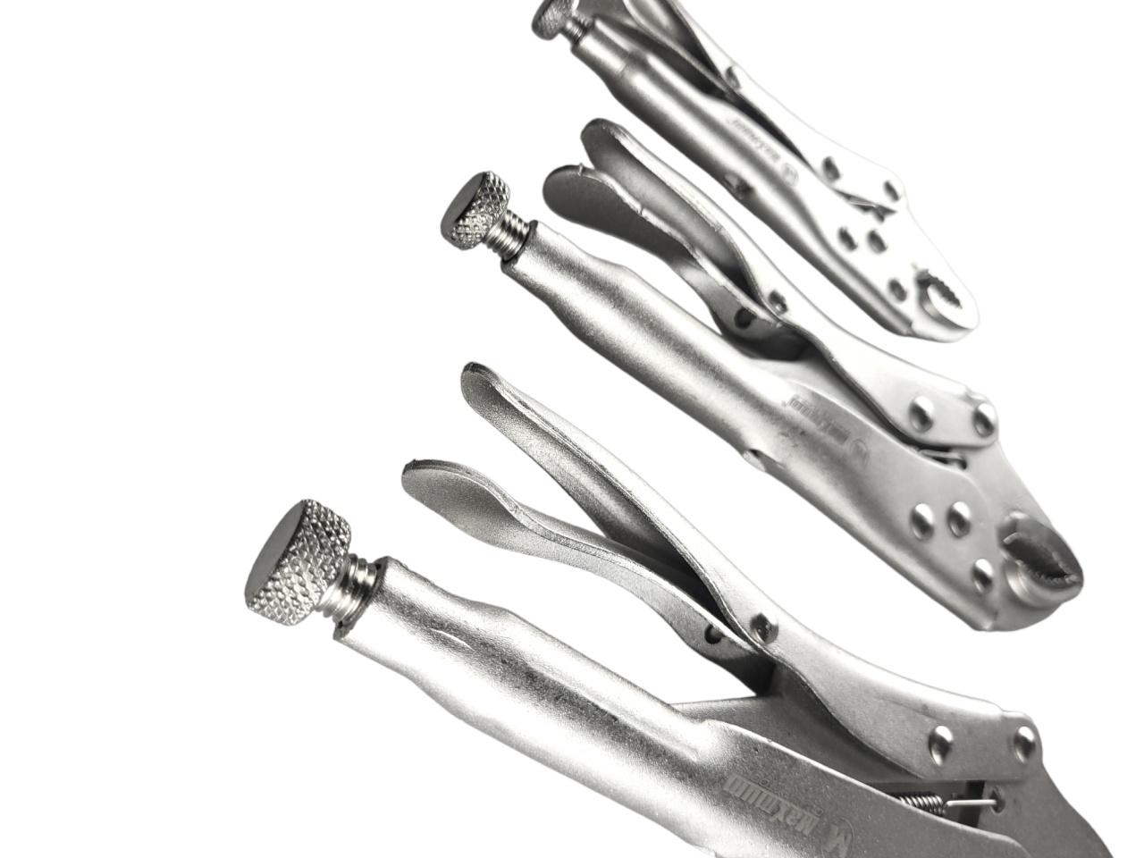 набор клещей зажимных cr-v с фиксатором 140/180/250 мм, хромированные, "maximum"  188 mx 12820 оптом